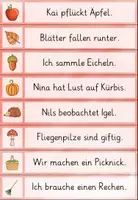 Vorschau - Arbeitsblätter - Schleichdiktat Herbstwörter Klasse 1/2 - Seite 3