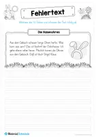 Vorschau - Arbeitsblätter - 10 Fehlertexte zu Ostern - Seite 1