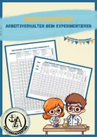 Vorschau - Experimente - Bewertungsbogen Arbeitsverhalten beim Experimentieren - Deckblatt