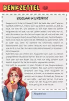 Vorschau - Arbeitsblätter - Denkzettel Kaugummi, Alternative zur klassischen Strafarbeit - Seite 1