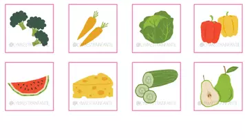Vista previa - Refuerzo / NEE / Materiales de apoyo - ¡Trabajamos los alimentos a través de la Serie Rosa! - página 1