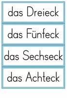 Vorschau - Präsentationen/Tafelbilder - Geometrische Formen / Ebene Figuren 2D - Zuordnungskarten und Bildkarten - Seite 3
