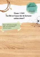 Vorschau - Klassenarbeiten - Klausur EF + EWH: Caesars Wahrnehmung der Germanen - Deckblatt