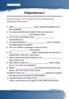 Vorschau - Arbeitsblätter - Arbeitsblätter Präpositionen - Deckblatt