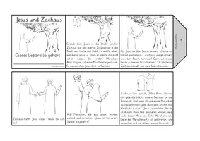 Vorschau - Stundenentwürfe - Jesus und Zachäus Religion Grundschule LEPORELLO - Seite 1