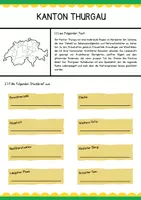 Vorschau - Arbeitsblätter - Schweizer Kantone - Thurgau (Arbeitsblatt + Lösung) - Deckblatt