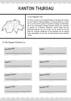 Vorschau - Arbeitsblätter - Schweizer Kantone - Thurgau (Arbeitsblatt + Lösung) - Seite 1