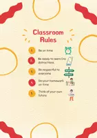 Vorschau - Arbeitsblätter - Classroom rules auf Englisch Klassenregeln - Seite 1