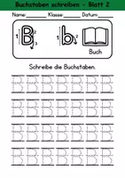 Vorschau - Arbeitsblätter - Buchstabeneinführung 1. Klasse - Buchstabe B/b - Grundschrift - Seite 3