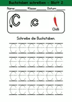Vorschau - Arbeitsblätter - Buchstabeneinführung 1. Klasse - Buchstabe C/c - Grundschrift - Seite 3