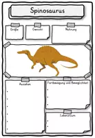 Vorschau - Unterrichtsreihen - Steckbrief Dinosaurier Klasse 1, 2, 3, 4 - Seite 1
