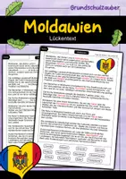 Vorschau - Arbeitsblätter - Lückentext Moldawien - Deckblatt
