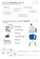 Vorschau - Test - Lernzielkontrolle HSU (Tages-, Jahreszeiten, Wochentage, Monate) - Seite 2