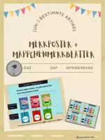 Vorschau - Poster - (Un-)Bestimmte Artikel Merkplakat + Mäppchen-Merkblätter - Deckblatt