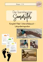Vorschau - Stundenentwürfe - BUV "Der barmherzige Samariter" Lehrprobeninspiration - Deckblatt
