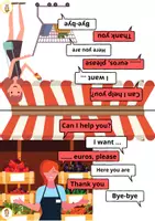 Vorschau - Stationenlernen - Lass uns einkaufen gehen auf Englisch. Let's go shopping. - Seite 2