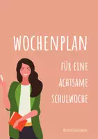 Vorschau - Anderer Materialtyp - Wochenplan achtsame Schulwoche - Deckblatt