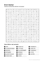 Aperçu - Feuilles d'exercices - Quiz sur Erich Kästner (ses oeuvres, sa vie, politique) - Page de couverture