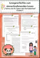 Vorschau - Arbeitsblätter - "Das Ramadanfest" (Zuckerfest) Lesegeschichte zur Förderung der Lesekompetenz Klasse 4 - Deckblatt