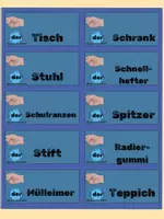 Vorschau - Fördermaterial/Inklusion - Klassenzimmer DaZ/DaF Beschriftung + Blanko Vorlagen - Seite 1