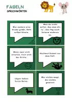 Vorschau - Arbeitsblätter - Fabeln Würfelgeschichte - Inklusive Checkliste - Seite 2