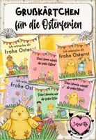 Vorschau - Bildkarten - Grußkarten für die Osterferien / Osterferiengruß - Deckblatt