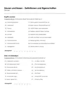 Vorschau - Arbeitsblätter - Säuren und Basen - Definitionen und Eigenschaften (Infotext und Übungen) - Seite 1