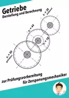 Vorschau - Präsentationen/Tafelbilder - Getriebe für Zerspanungsmechaniker - Deckblatt