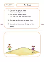 Vorschau - Arbeitsblätter - lesen, zuhören, malen, Lesen mit Lesepartner , Nr.1 und 2 - Seite 1
