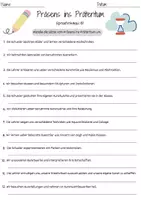 Vorschau - Lehrpläne/Lehrermaterial - Präsens Präteritum Grundschule Zeitformen Klasse 3 Kunst Deutsch Klasse 2 mit Loesungen - Deckblatt