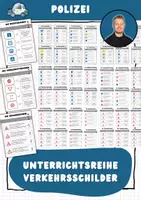 Vorschau - Arbeitsblätter - Polizei: Unterrichtsreihe Verkehrsschilder - Deckblatt
