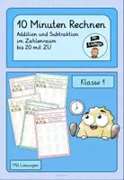 Vorschau - Arbeitsblätter - 10 Minuten rechnen 3 - Addition und Subtraktion im Zahlenraum bis 20 mit ZÜ - Deckblatt