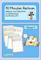 Vorschau - Arbeitsblätter - 10 Minuten rechnen 3 - Addition und Subtraktion im Zahlenraum bis 20 ohne ZÜ - Deckblatt