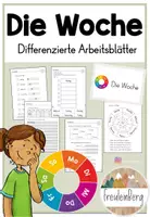 Vorschau - Arbeitsblätter - Die Woche - Wochentage - Differenzierte Arbeitsblätter - Deckblatt