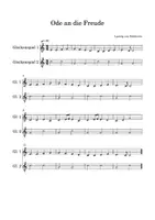 Vorschau - Anderer Materialtyp - Beethoven „Ode an die Freude“ 2 Stimmen Glockenspiel - Seite 1