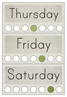 Vorschau - Poster - Wortkarten days of the week - Seite 3