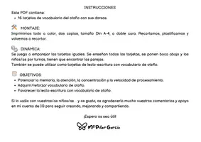 Vista previa - Juegos / Gamificación - RECUERDA OTOÑO - MEMORIA - VOCABULARIO - LECTOESCRITURA - página 2