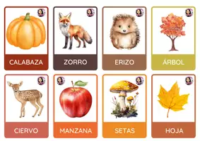 Vista previa - Juegos / Gamificación - RECUERDA OTOÑO - MEMORIA - VOCABULARIO - LECTOESCRITURA - página 3