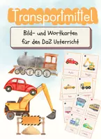 Vorschau - Fördermaterial/Inklusion - Verkehrsmittel Bildkarten für den DaZ Unterricht - Deckblatt