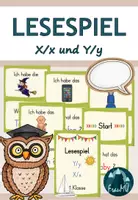 Vorschau - Spiele - Lesespiel zum Y/y und X/x 1.Klasse (Flex und Flora) - Deckblatt