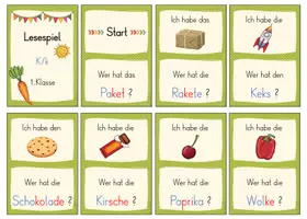 Vorschau - Spiele - 1.Klasse: Lesespiel zum Buchstaben K/k (Flex und Flora) - Seite 2