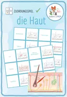Vorschau - Spiele - Die Haut – Zuordnungsspiel / Paare Finden Spiel - Deckblatt