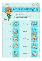 Vorschau - Arbeitsblätter - Rechenspaziergang Ostern mit den Knuffies Klasse 1 Addition und Subtraktion im ZR bis 10 - Seite 2
