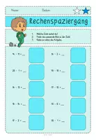 Vorschau - Arbeitsblätter - Rechenspaziergang Ostern mit den Knuffies Klasse 1 Addition und Subtraktion im ZR bis 20 ohne ZÜ - Seite 3