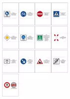 Vorschau - Spiele - Verkehrserziehung: Verkehrszeichen Domino Spiel für Smartboards - Seite 2