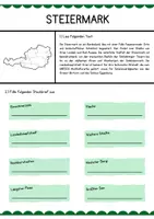 Vorschau - Arbeitsblätter - Bundesländer (Ö) - Steiermark (Arbeitsblatt + Lösung) - Deckblatt