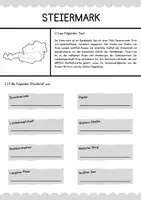 Vorschau - Arbeitsblätter - Bundesländer (Ö) - Steiermark (Arbeitsblatt + Lösung) - Seite 1