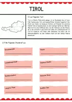 Vorschau - Arbeitsblätter - Bundesländer (Ö) - Tirol (Arbeitsblatt + Lösung) - Deckblatt
