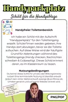 Vorschau - Poster - Handyparkplatz - Schild für die Handyablage - Seite 1