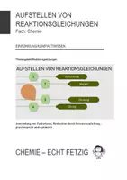 Vorschau - Präsentationen/Tafelbilder - Aufstellen von Reaktionsgleichungen - Kompaktwissen - Deckblatt